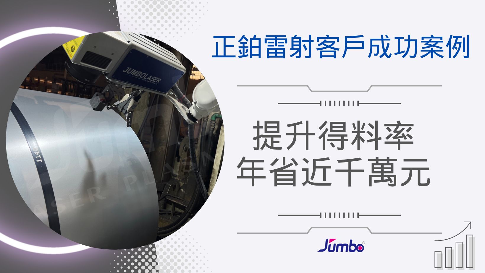 【正鉑雷射成功案例】提升得料率，年省近千萬元 